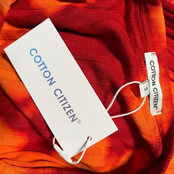 Cotton Citizen Capri Mini Dress Bodycon Tie Dye Cut Out Dress Red Size XS‎ NEW - Picture 8 of 8